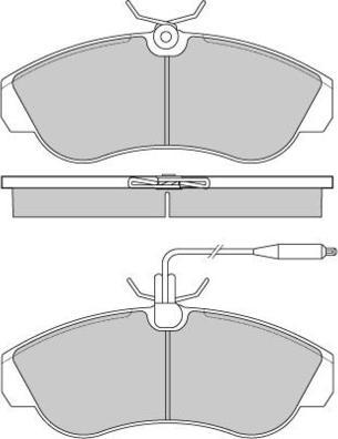 E.T.F. 12-0615 - Тормозные колодки, дисковые, комплект autospares.lv