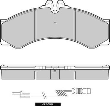 E.T.F. 12-0681 - Тормозные колодки, дисковые, комплект autospares.lv