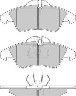 E.T.F. 12-0687 - Тормозные колодки, дисковые, комплект autospares.lv