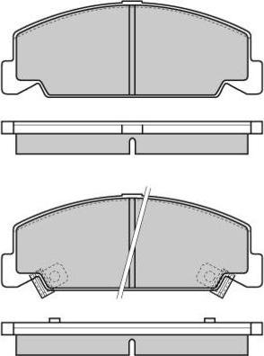 E.T.F. 12-0634 - Тормозные колодки, дисковые, комплект autospares.lv