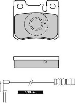 E.T.F. 12-0631 - Тормозные колодки, дисковые, комплект autospares.lv