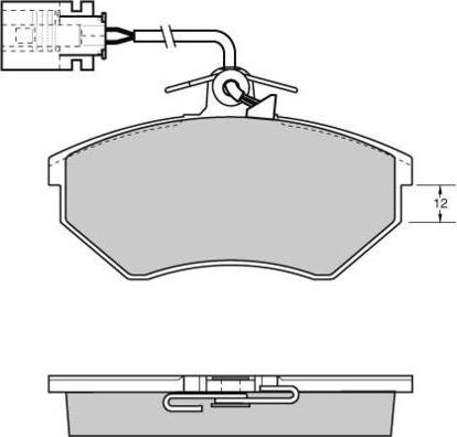 E.T.F. 12-0638 - Тормозные колодки, дисковые, комплект autospares.lv