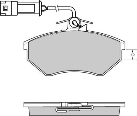 E.T.F. 12-0637 - Тормозные колодки, дисковые, комплект autospares.lv