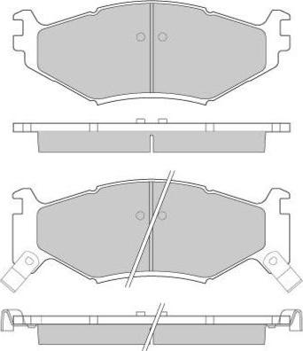 E.T.F. 12-0629 - Тормозные колодки, дисковые, комплект autospares.lv