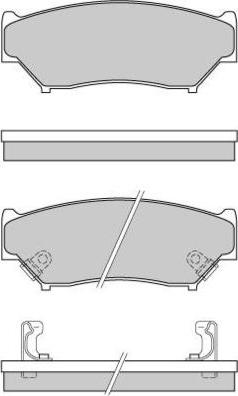 E.T.F. 12-0620 - Тормозные колодки, дисковые, комплект autospares.lv