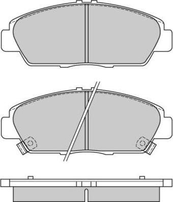 E.T.F. 12-0621 - Тормозные колодки, дисковые, комплект autospares.lv