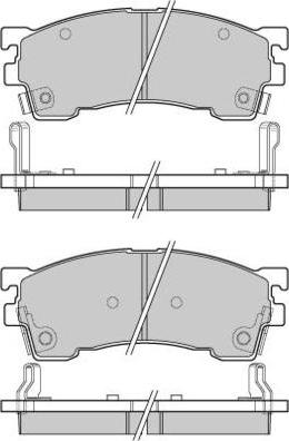 E.T.F. 12-0622 - Тормозные колодки, дисковые, комплект autospares.lv