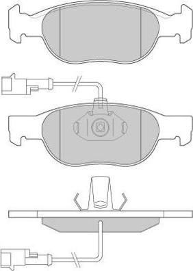 E.T.F. 12-0676 - Тормозные колодки, дисковые, комплект autospares.lv