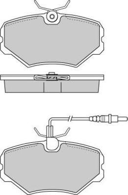 E.T.F. 12-0670 - Тормозные колодки, дисковые, комплект autospares.lv