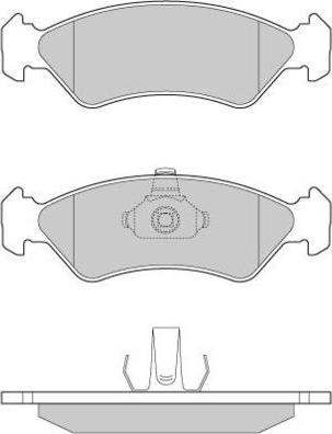 E.T.F. 12-0671 - Тормозные колодки, дисковые, комплект autospares.lv