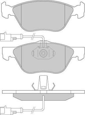 E.T.F. 12-0673 - Тормозные колодки, дисковые, комплект autospares.lv