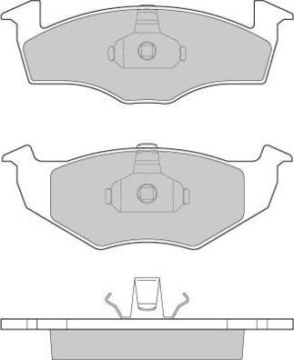 E.T.F. 12-0672 - Тормозные колодки, дисковые, комплект autospares.lv