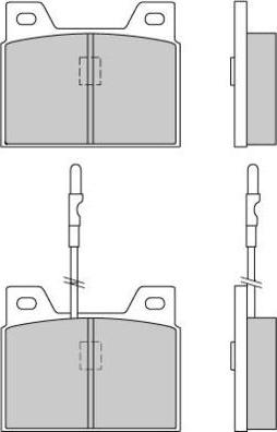 E.T.F. 12-0066 - Тормозные колодки, дисковые, комплект autospares.lv