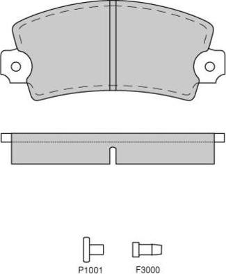 E.T.F. 12-0018 - Тормозные колодки, дисковые, комплект autospares.lv