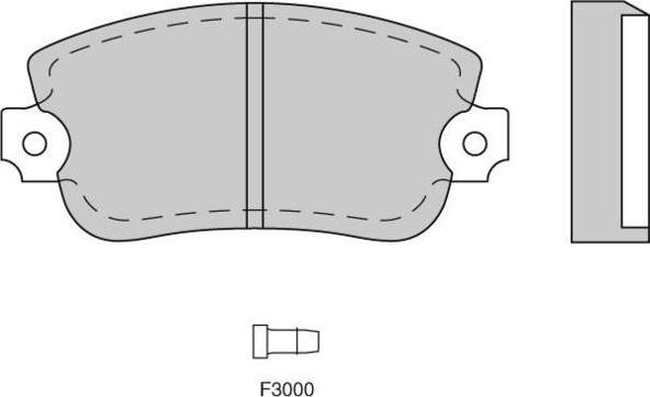 E.T.F. 12-0073 - Тормозные колодки, дисковые, комплект autospares.lv