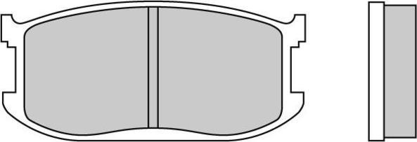 E.T.F. 12-0191 - Тормозные колодки, дисковые, комплект autospares.lv