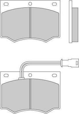 Lucas Electrical GDB 691 - Тормозные колодки, дисковые, комплект autospares.lv