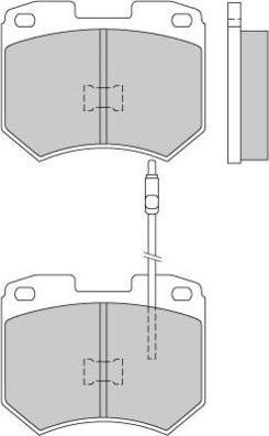 E.T.F. 12-0141 - Тормозные колодки, дисковые, комплект autospares.lv