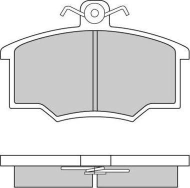 E.T.F. 12-0143 - Тормозные колодки, дисковые, комплект autospares.lv