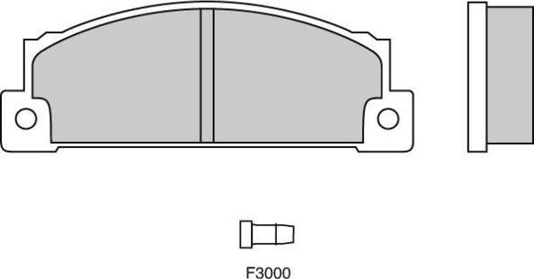 E.T.F. 12-0158 - Тормозные колодки, дисковые, комплект autospares.lv