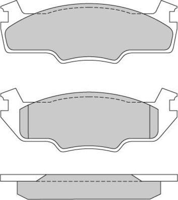 E.T.F. 12-0166 - Тормозные колодки, дисковые, комплект autospares.lv