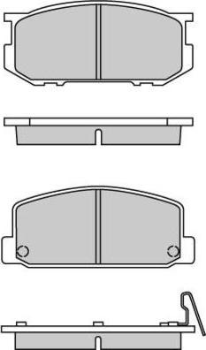 E.T.F. 12-0167-1 - Тормозные колодки, дисковые, комплект autospares.lv