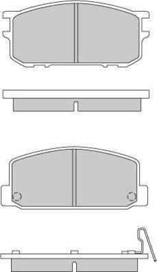 E.T.F. 12-0167 - Тормозные колодки, дисковые, комплект autospares.lv