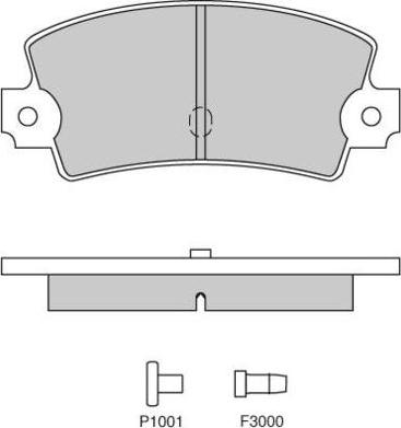 E.T.F. 12-0114 - Тормозные колодки, дисковые, комплект autospares.lv