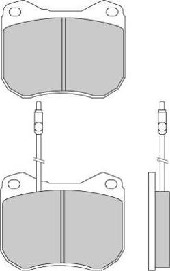 E.T.F. 12-0118 - Тормозные колодки, дисковые, комплект autospares.lv