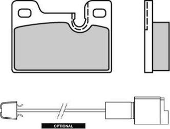 BENDIX 571489 - Тормозные колодки, дисковые, комплект autospares.lv