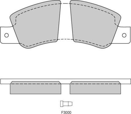 E.T.F. 12-0181 - Тормозные колодки, дисковые, комплект autospares.lv