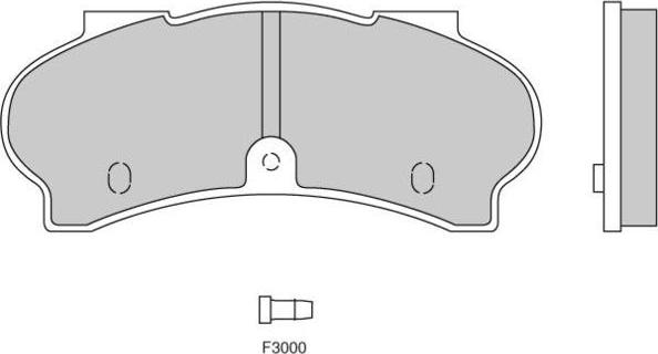 E.T.F. 12-0134 - Тормозные колодки, дисковые, комплект autospares.lv