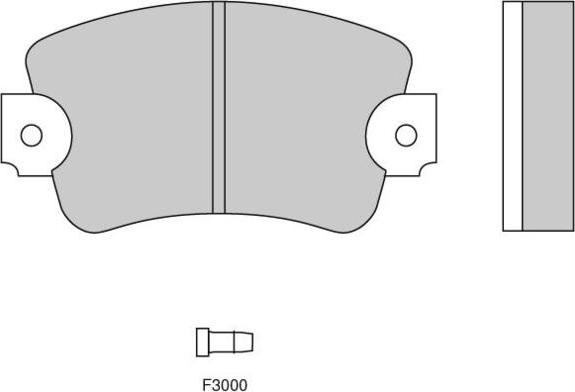 E.T.F. 12-0132 - Тормозные колодки, дисковые, комплект autospares.lv