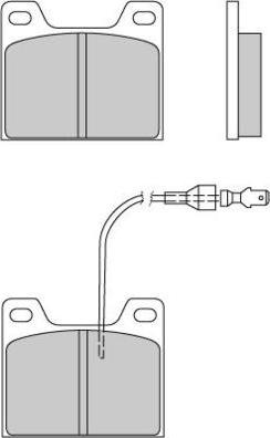 E.T.F. 12-0129 - Тормозные колодки, дисковые, комплект autospares.lv