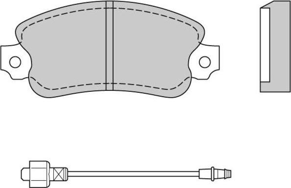 E.T.F. 12-0127 - Тормозные колодки, дисковые, комплект autospares.lv