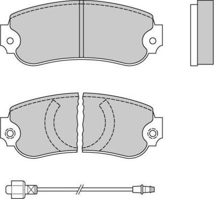 Remsa 3102 - Тормозные колодки, дисковые, комплект autospares.lv