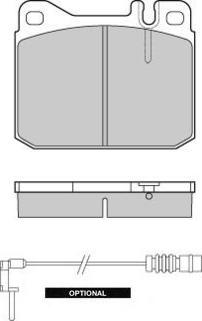 E.T.F. 12-0172 - Тормозные колодки, дисковые, комплект autospares.lv