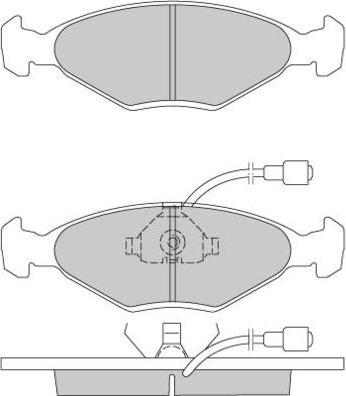 E.T.F. 12-0177 - Тормозные колодки, дисковые, комплект autospares.lv