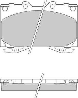 E.T.F. 12-0898 - Тормозные колодки, дисковые, комплект autospares.lv