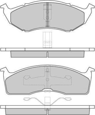 E.T.F. 12-0841 - Тормозные колодки, дисковые, комплект autospares.lv