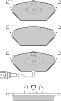 E.T.F. 12-0848 - Тормозные колодки, дисковые, комплект autospares.lv