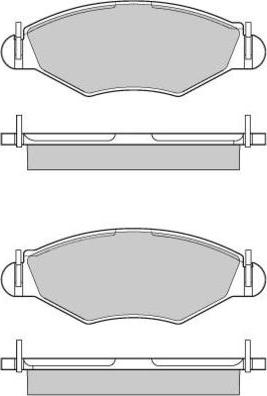 E.T.F. 12-0847 - Тормозные колодки, дисковые, комплект autospares.lv