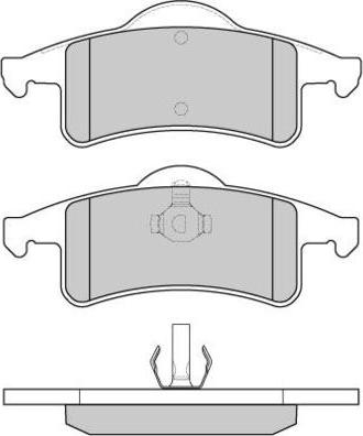 E.T.F. 12-0855 - Тормозные колодки, дисковые, комплект autospares.lv