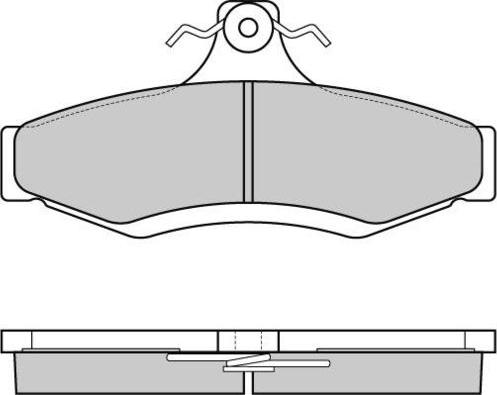 E.T.F. 12-0851 - Тормозные колодки, дисковые, комплект autospares.lv