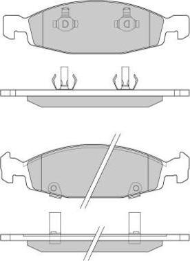 E.T.F. 12-0865 - Тормозные колодки, дисковые, комплект autospares.lv