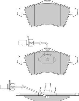 E.T.F. 12-0868 - Тормозные колодки, дисковые, комплект autospares.lv