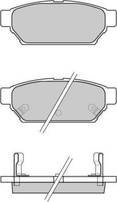 E.T.F. 12-0800 - Тормозные колодки, дисковые, комплект autospares.lv