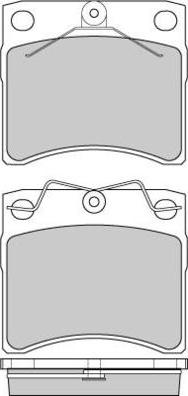 E.T.F. 12-0802 - Тормозные колодки, дисковые, комплект autospares.lv