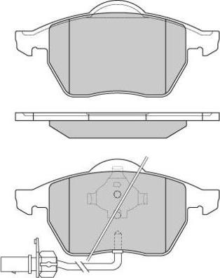 E.T.F. 12-0816 - Тормозные колодки, дисковые, комплект autospares.lv