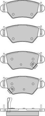 E.T.F. 12-0812 - Тормозные колодки, дисковые, комплект autospares.lv